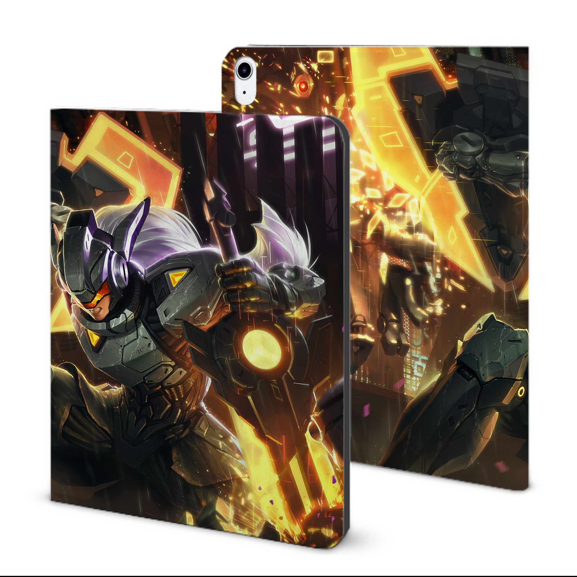 （画像用） リーグ・オブ・レジェンド League of Legends LOL IPad ケース ブック型 PUレザー TPU 耐衝撃 軽量 薄型 ペン収納なし 全面保護 IPad 各モデル対応